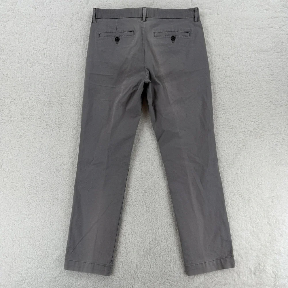 Banana‎ Republic Chino Pants Mens 31x30 Gray Aiden Slim Straight Casual